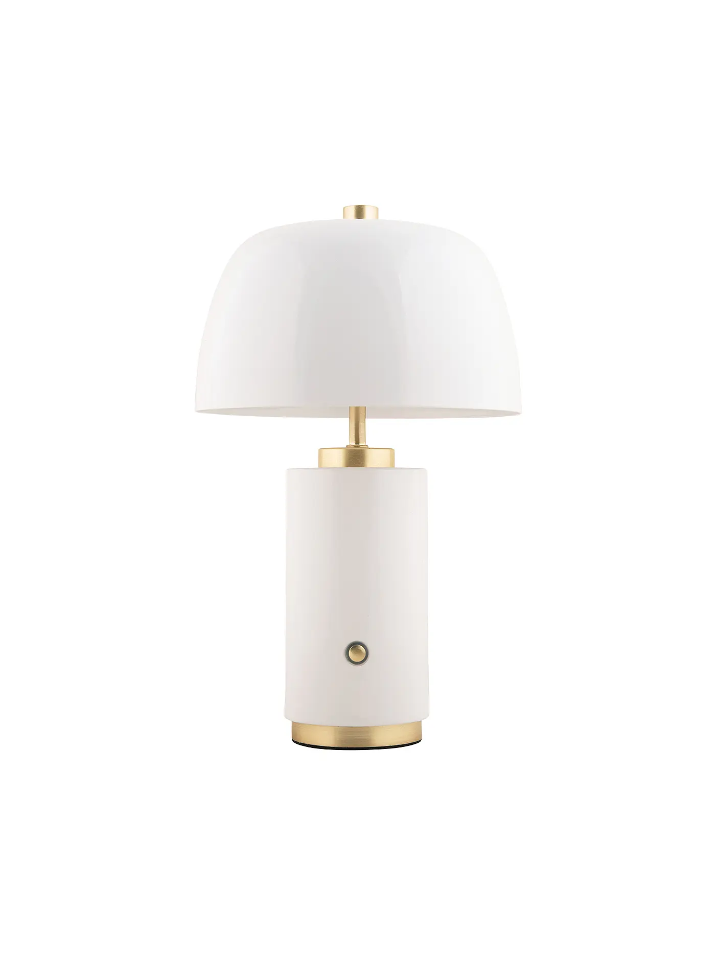 LEITMOTIV | LED Tischlampe FREYA Iron Black | weiss